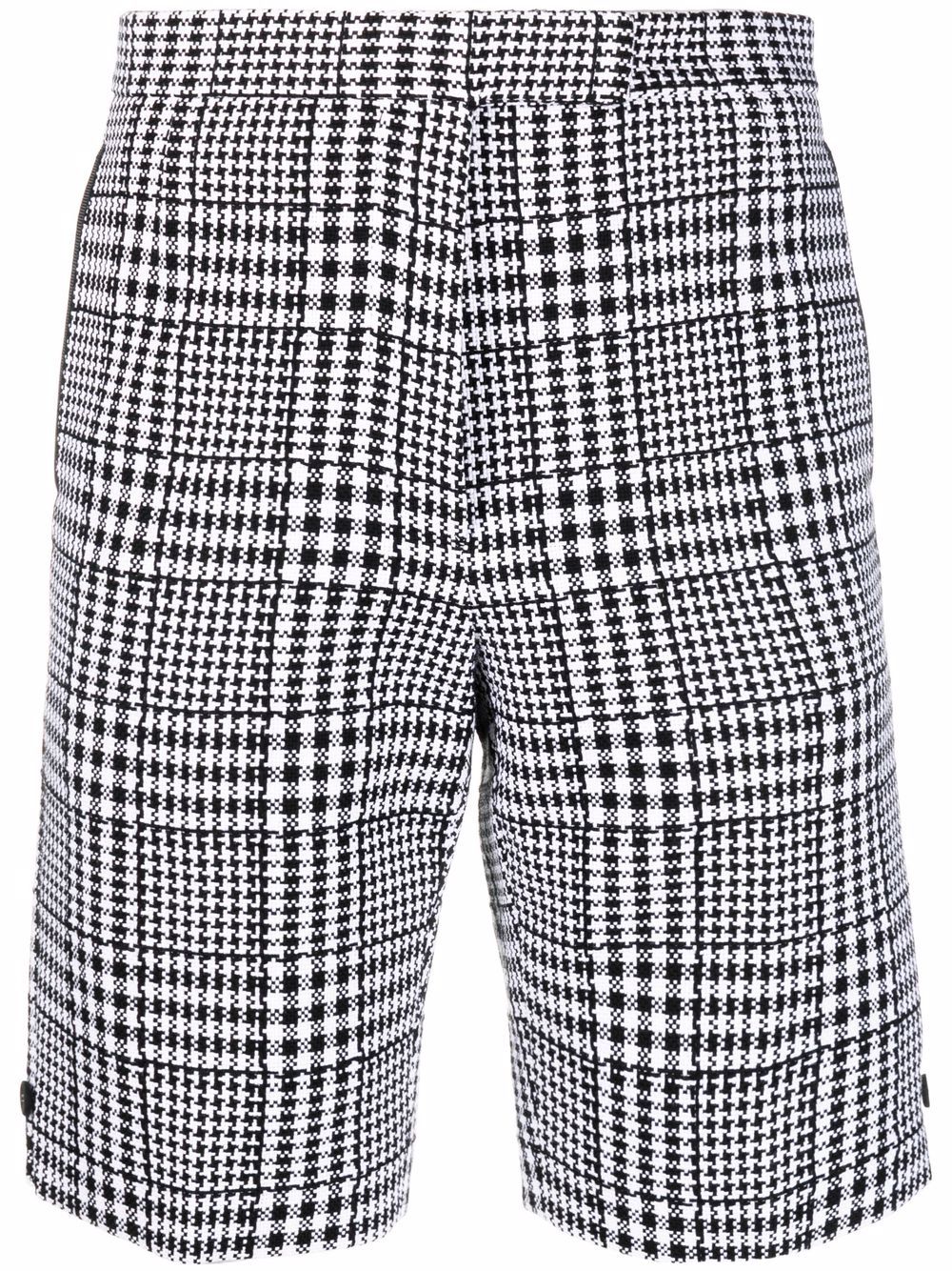 Thom Browne 格纹短裤 - 灰色
