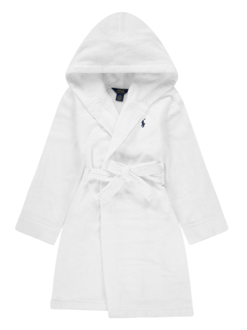 POLO RALPH LAUREN KIDS 棉浴袍 - 白色