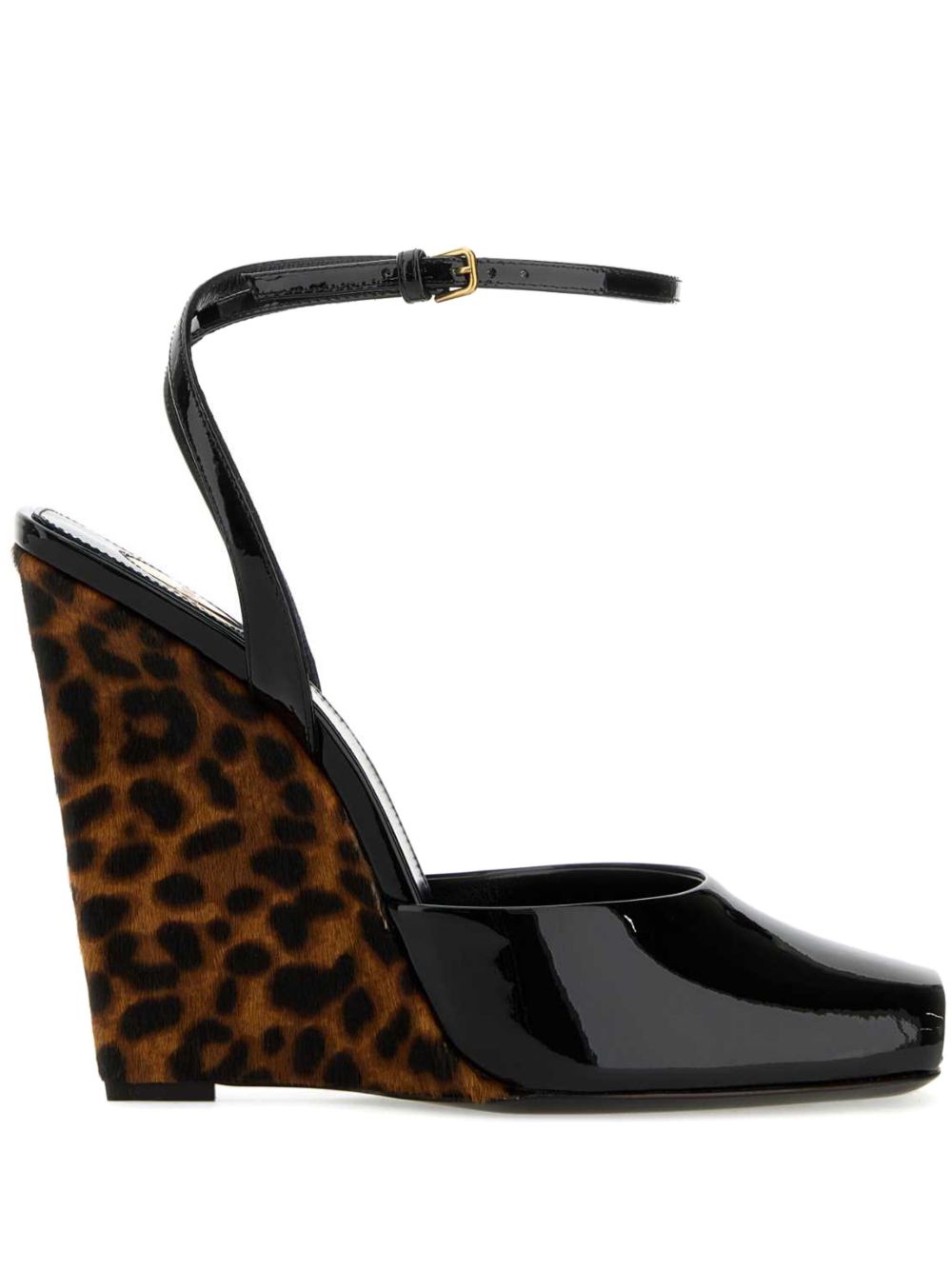 Saint Laurent La Scandale 高跟凉鞋（11厘米） - 黑色