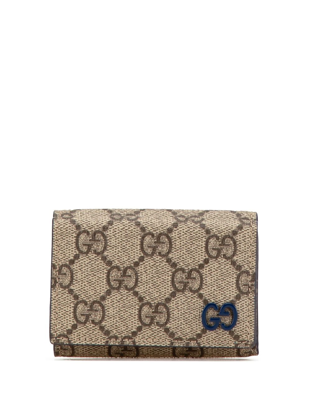 Gucci Pre-Owned 2016-2024 GG Supreme Compact Wallet small wallets - 褐色