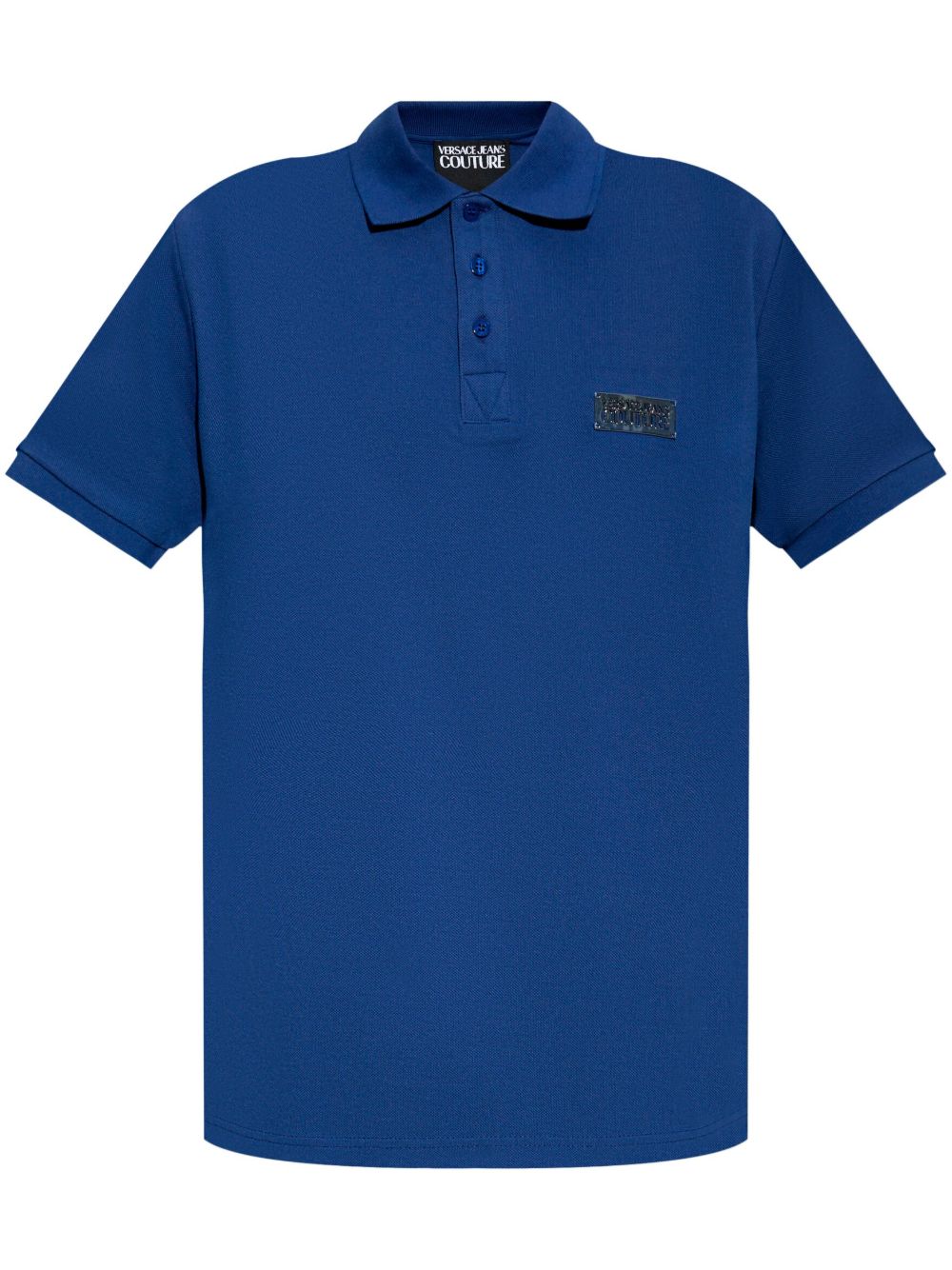 Versace Jeans Couture logo标牌polo衫 - 蓝色