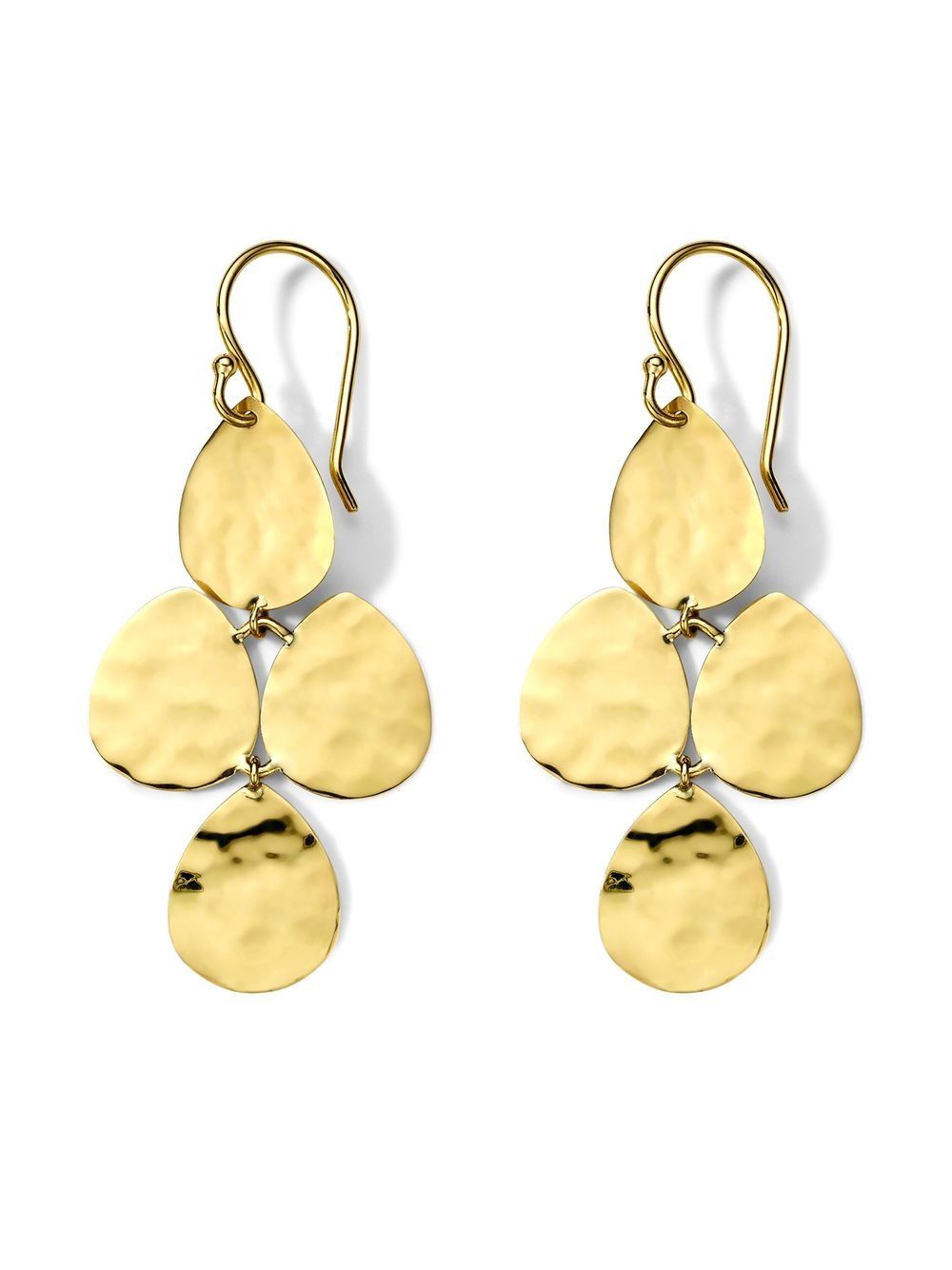 IPPOLITA Classico 18K黄金泪滴形吊饰耳环 - 金色