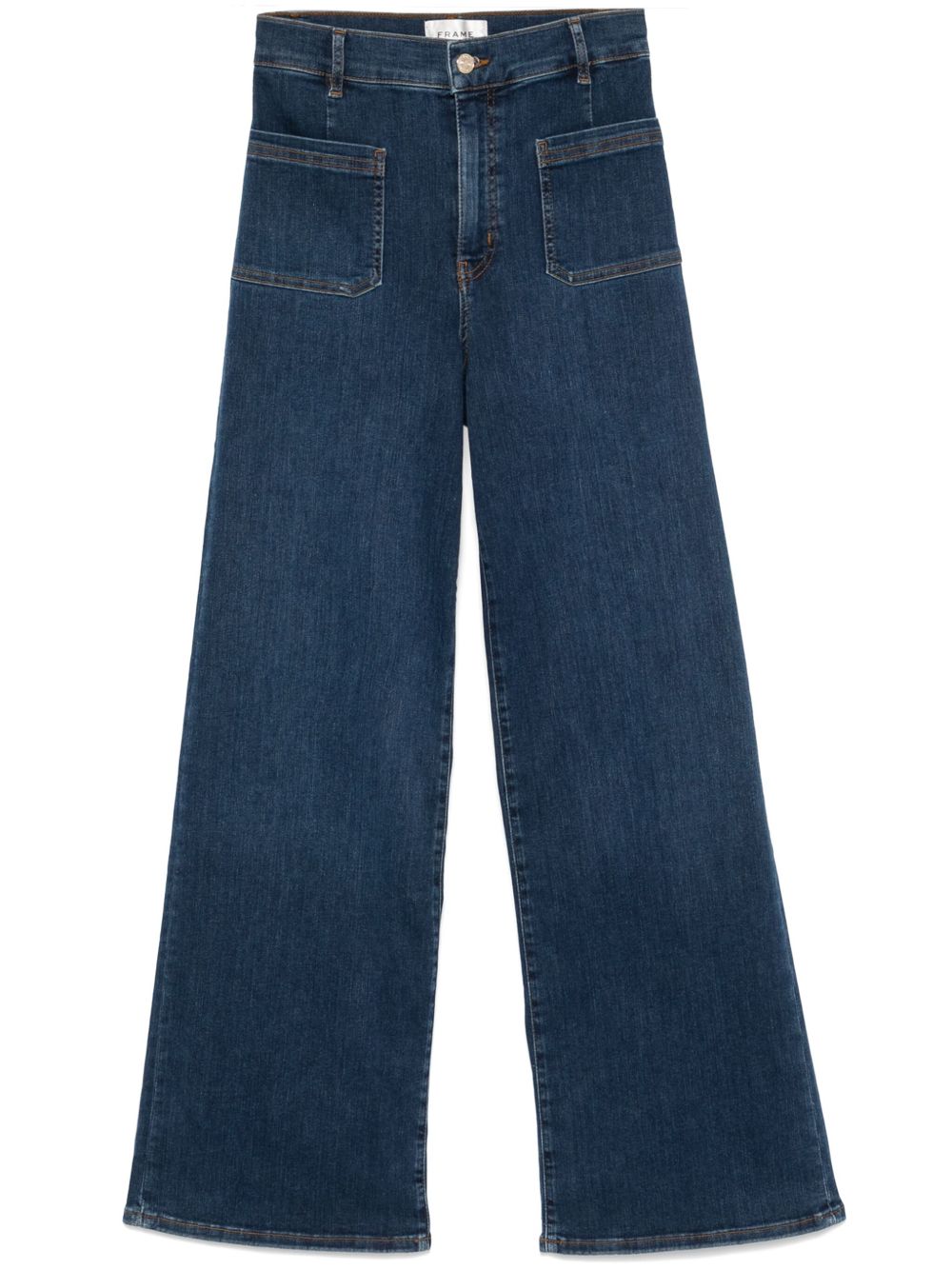 FRAME Le Slim Palazzo 牛仔裤 - 蓝色