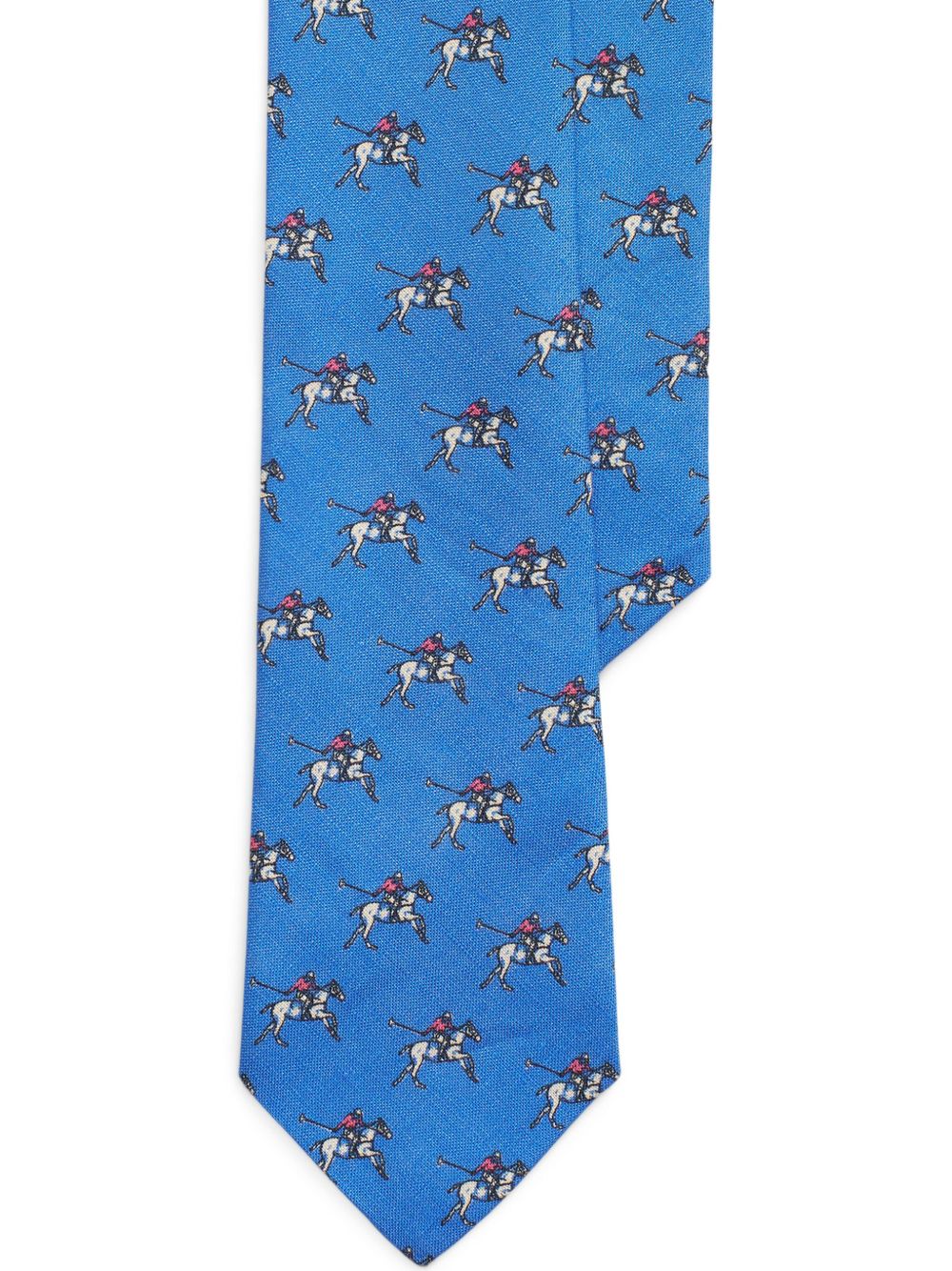 Polo Ralph Lauren 图案提花亚麻混纺领带 - 蓝色