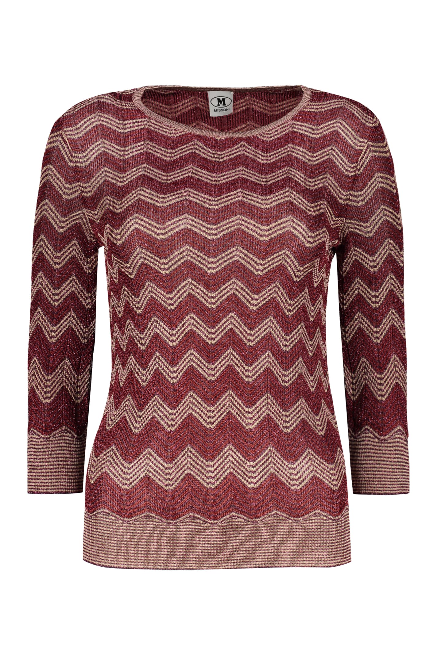 M Missoni Ribbed Crew-neck Sweater