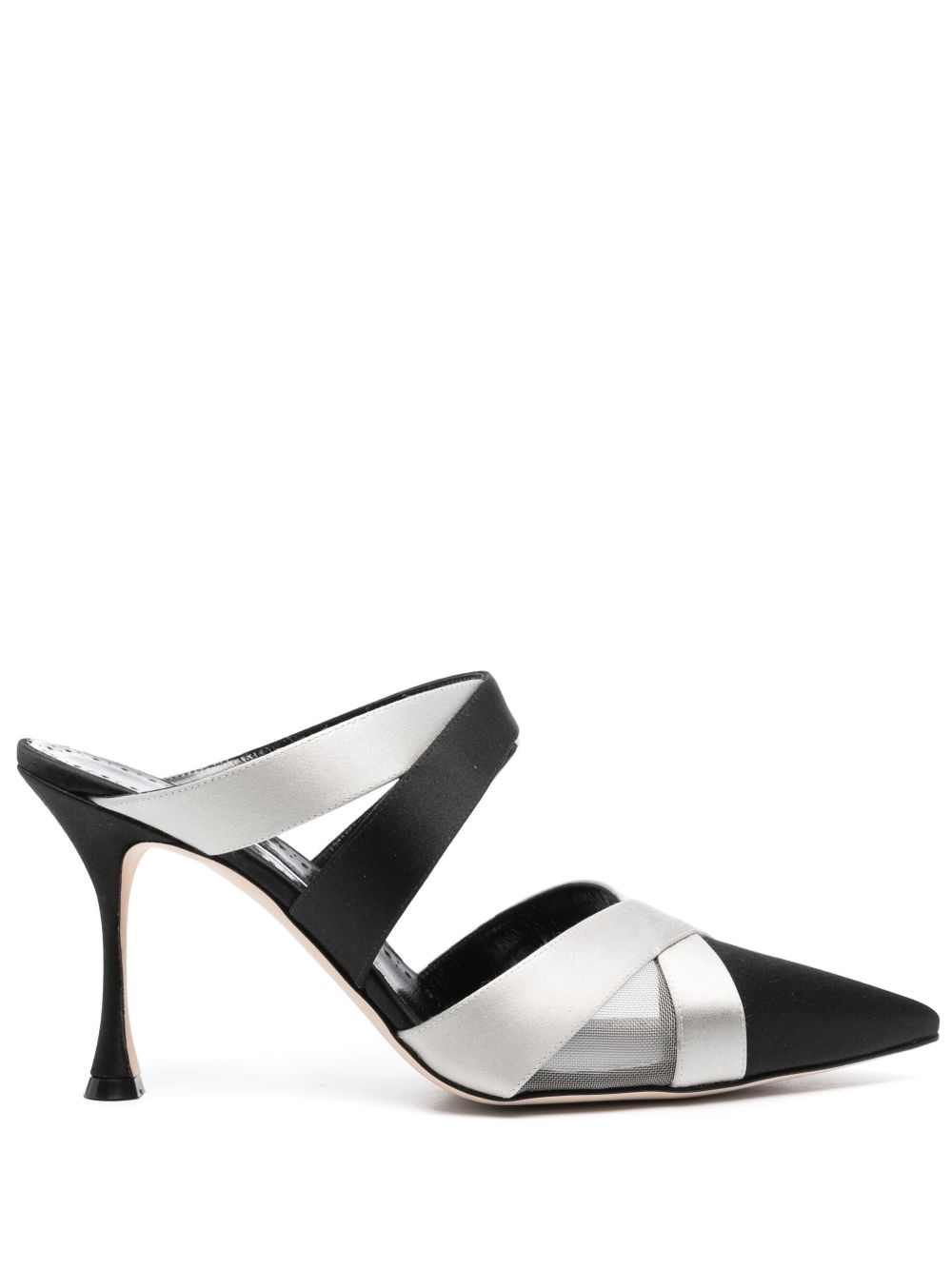 Manolo Blahnik Oyounak 高跟穆勒鞋（9厘米） - 00150334 - BLCKMGRY