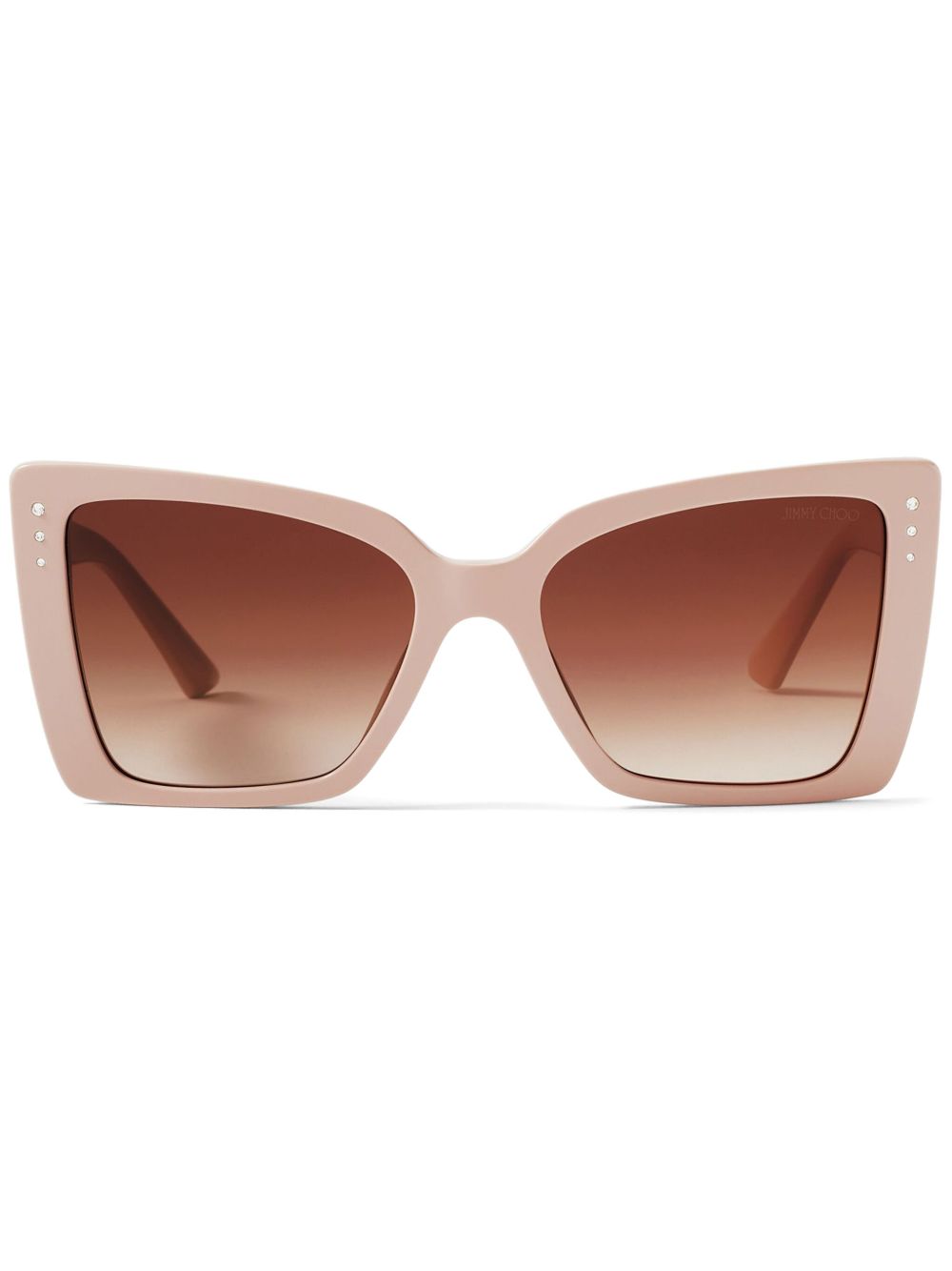 Jimmy Choo Eyewear Lorea 猫眼镜框太阳眼镜 - 中性色