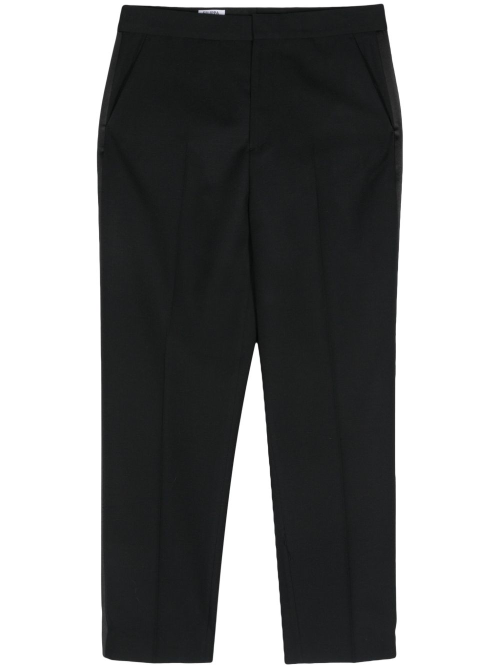 Filippa K Relaxed Tuxedo 低腰长裤 - 黑色