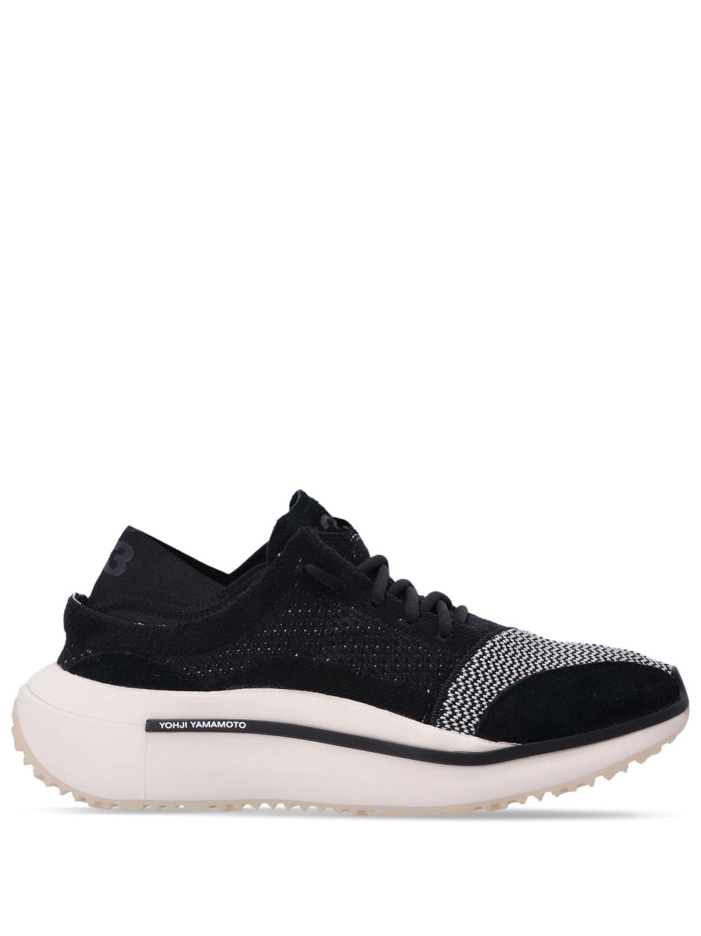 Y-3 Qisan 针织低帮运动鞋 - 黑色