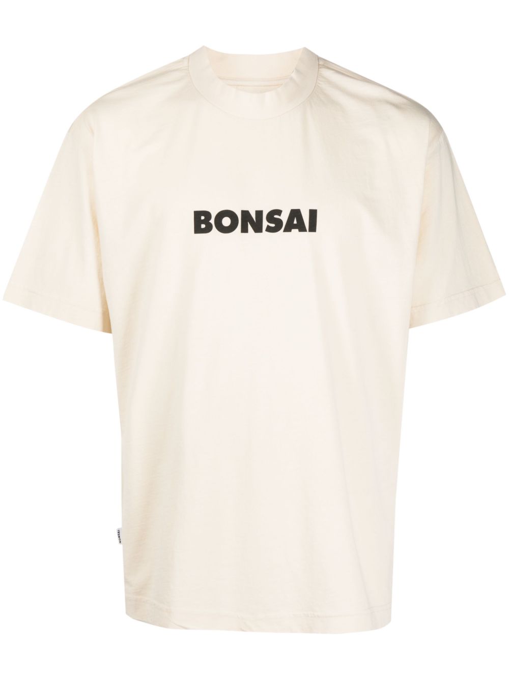 Bonsai logo印花棉T恤 - 中性色