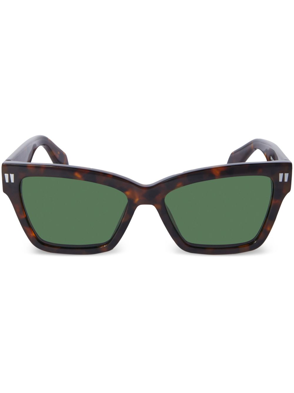Off-White Eyewear Cincinnati 长方形框太阳眼镜 - 褐色