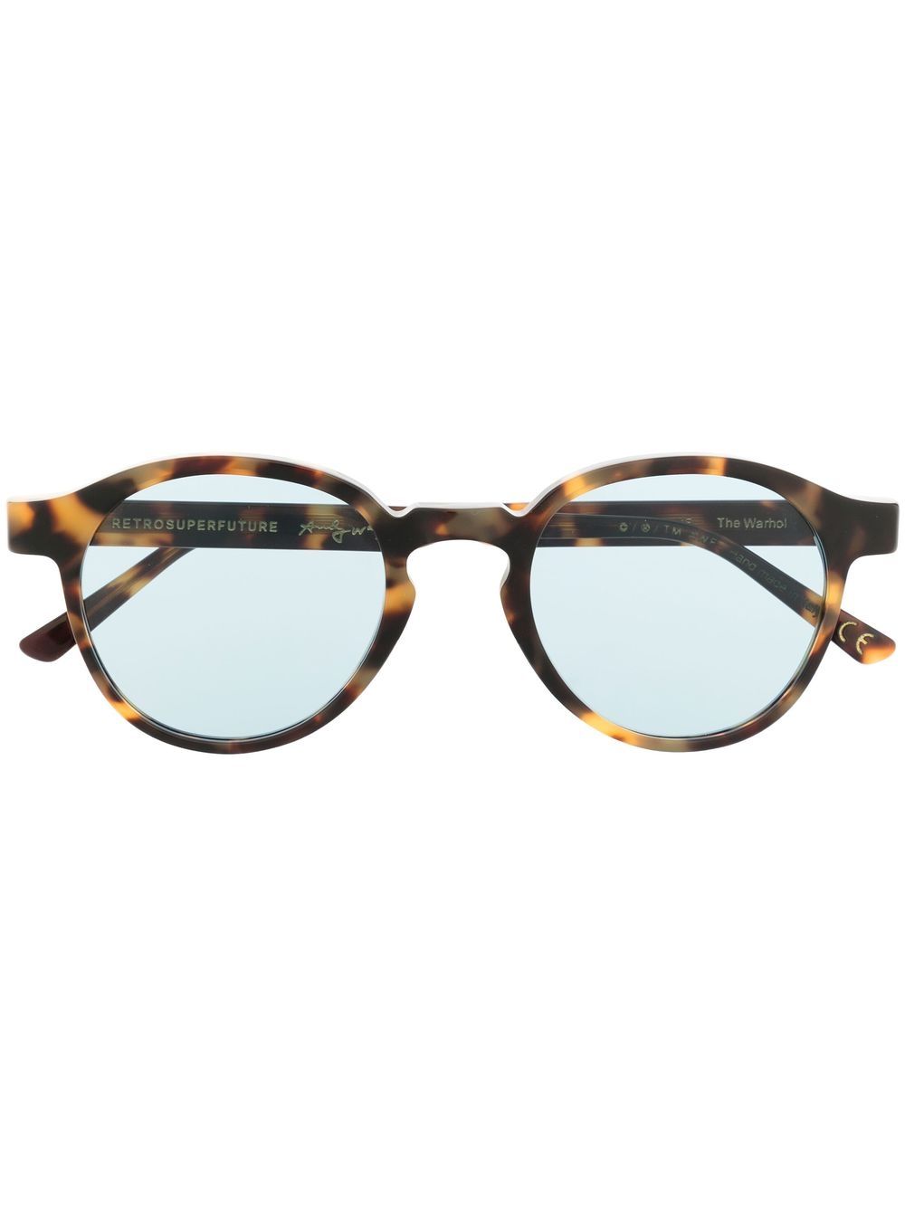 Retrosuperfuture The Warhol 猎豹纹太阳眼镜 - 褐色