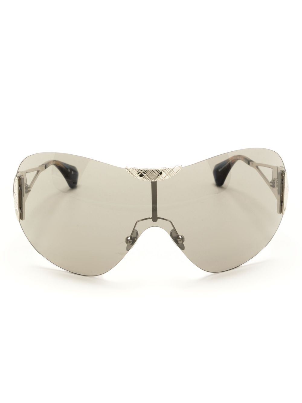 Vivienne Westwood Tina 无框超大框太阳眼镜 - 银色