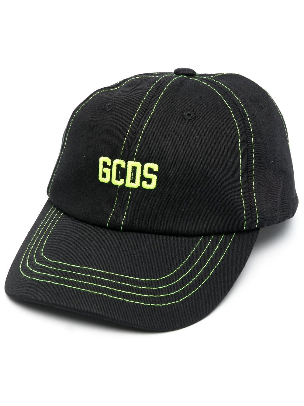 GCDS logo刺绣棒球帽 - 黑色