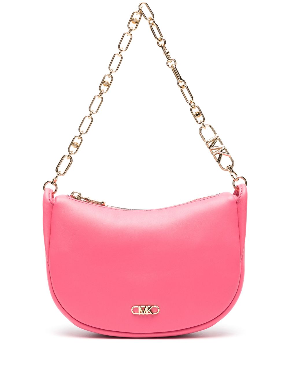 Michael Kors Kendall logo贴花皮质小号单肩包 - 粉色