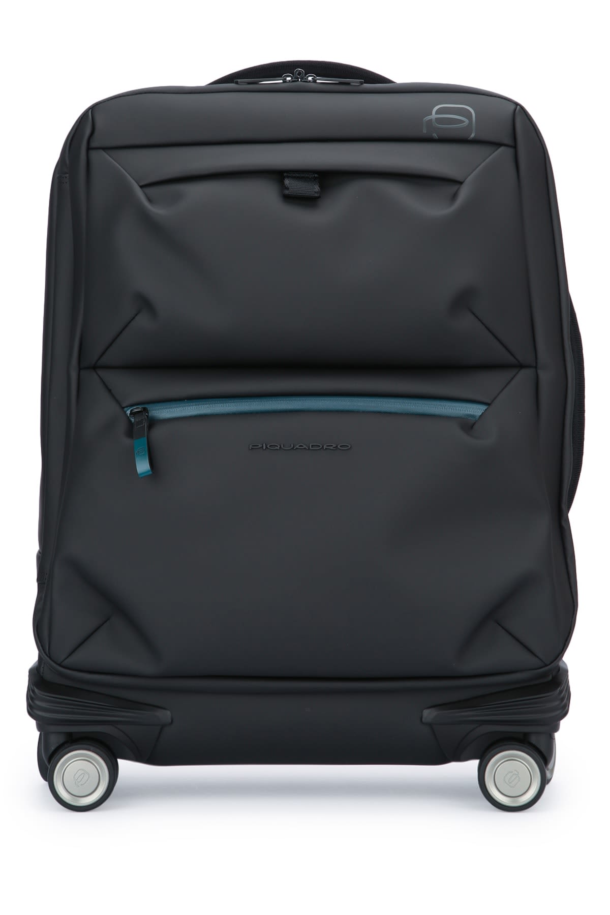Piquadro Slim Cabin Luggage 4 Ruote In Tessuto Riciclato