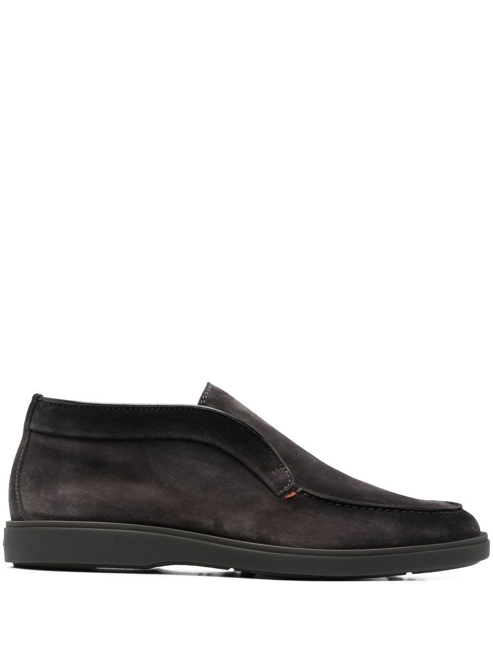 Santoni 套穿式绒面皮短靴 - 灰色
