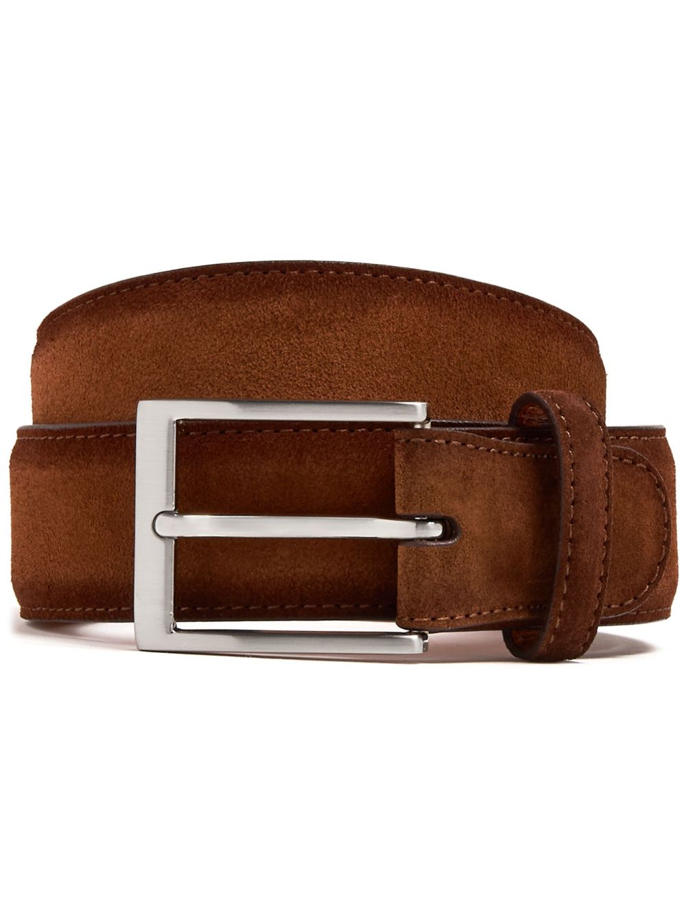 Magnanni 绒面皮腰带 - 褐色