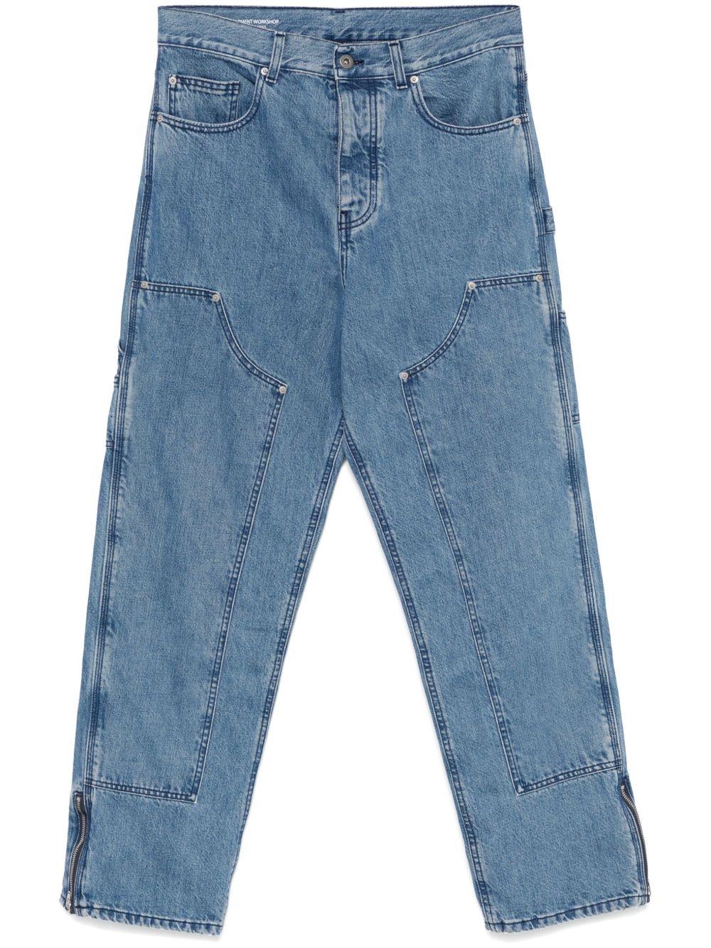 Garment workshop Double Knee 牛仔裤 - 蓝色
