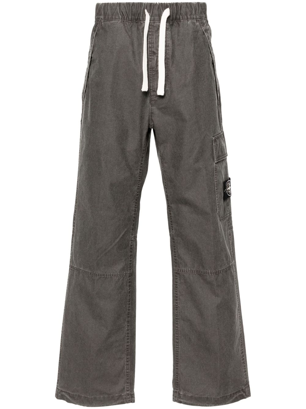 Stone Island 罗盘徽章工装裤 - 灰色