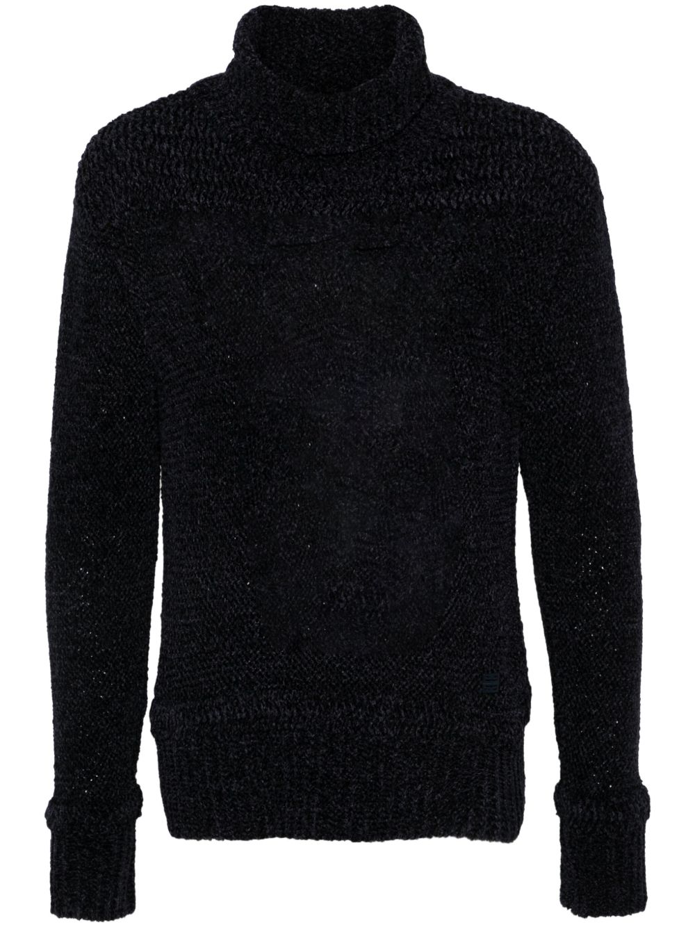 Givenchy logo标牌毛衣 - 蓝色
