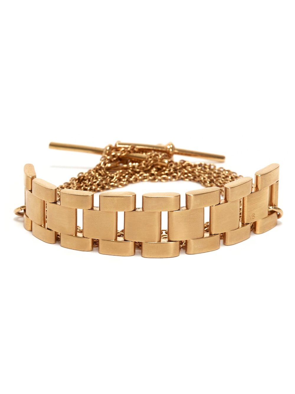 Victoria Beckham Chain Wrap T-bar 项链 - 金色
