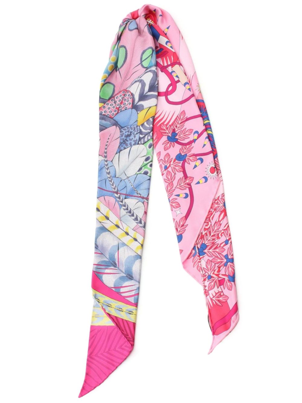 Hermès Pre-Owned unworn 2020s ring-embellished scarf - 粉色