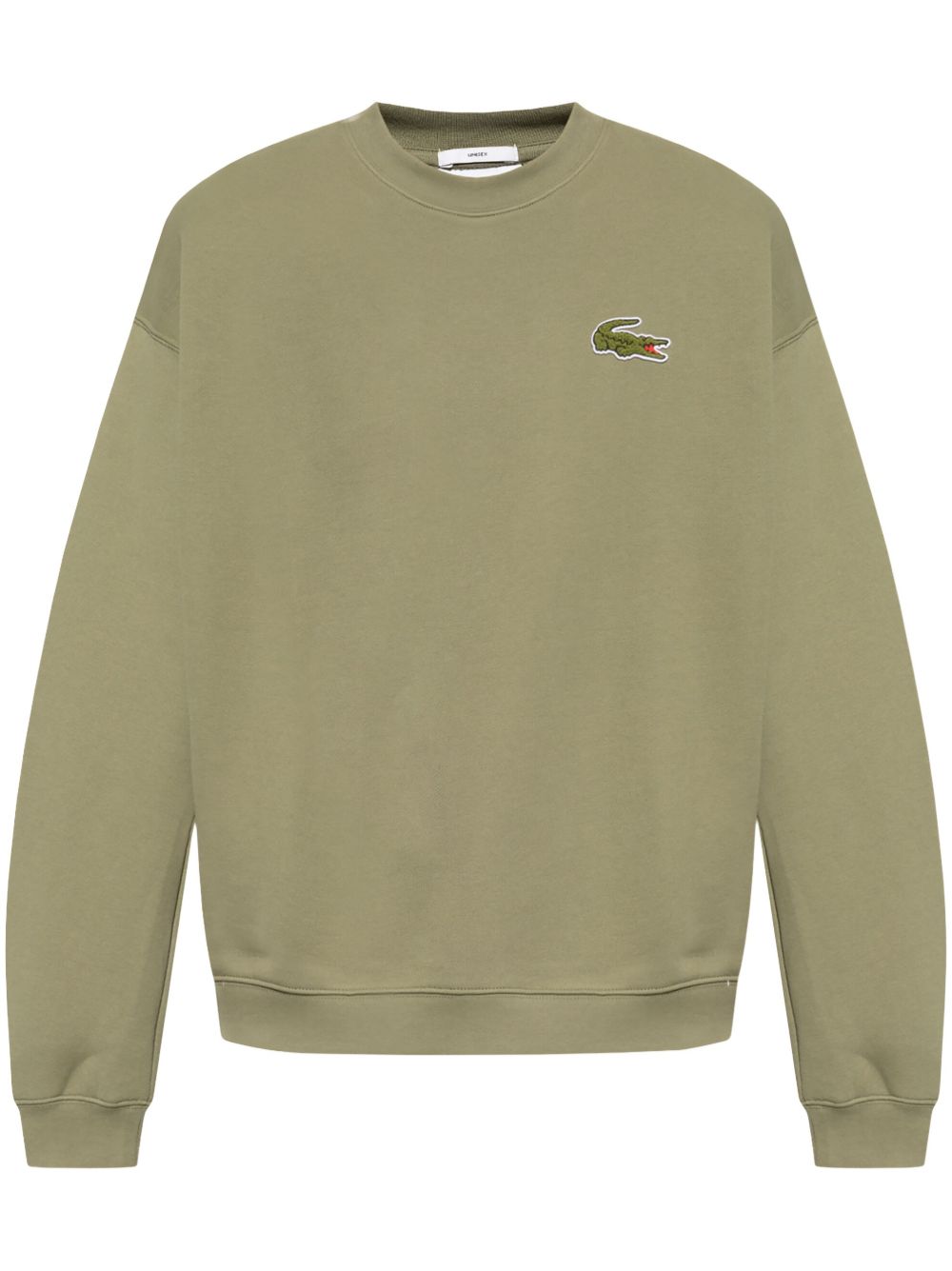 Lacoste 徽章抓绒卫衣 - 绿色