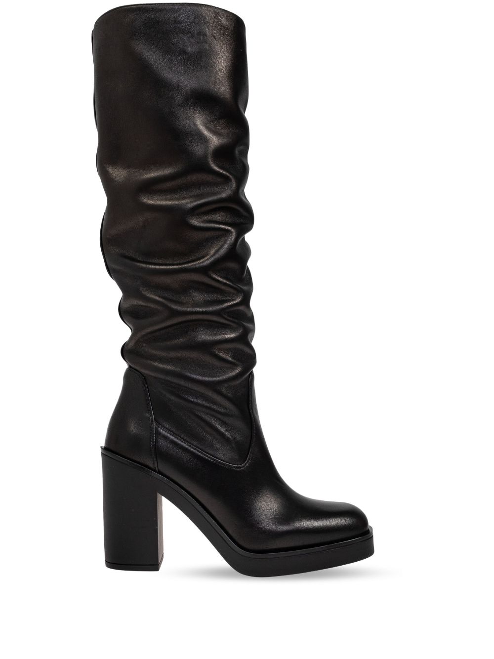 Stuart Weitzman Bethenny 高跟靴（8厘米） - 黑色