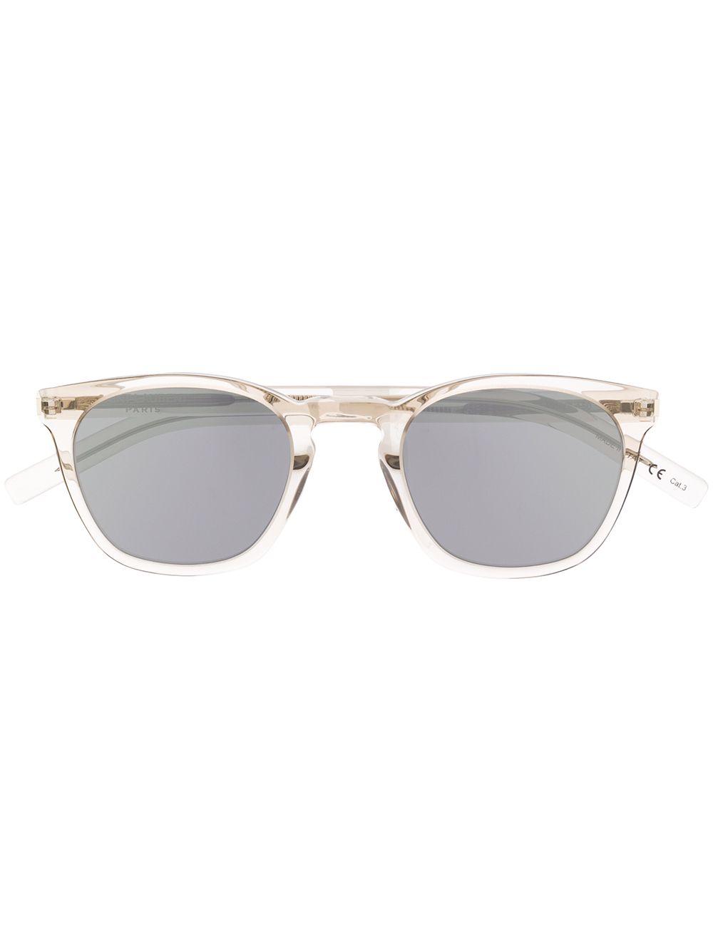 Saint Laurent Eyewear SL28 Slim 方框太阳眼镜 - 白色