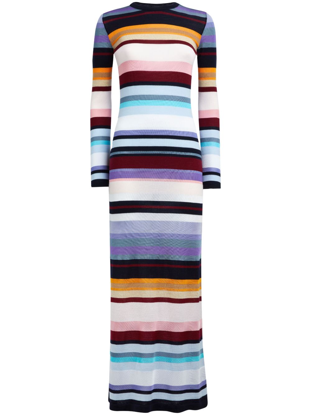Missoni striped dress - 蓝色