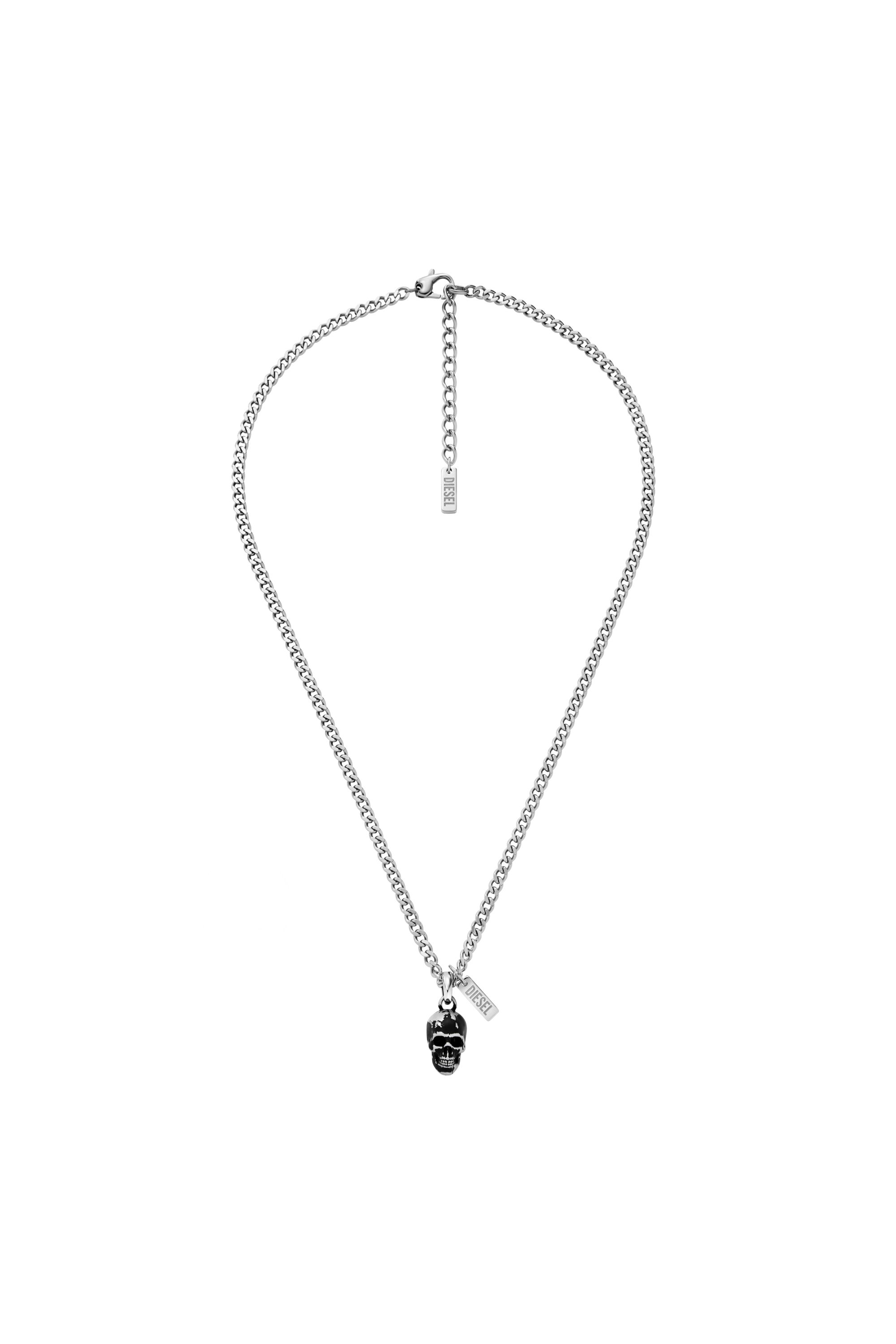 Diesel - Stainless Steel Pendant Necklace - Necklaces - Unisex - Silver