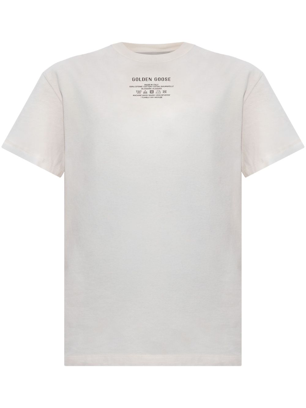 Golden Goose logo字母T恤 - 白色