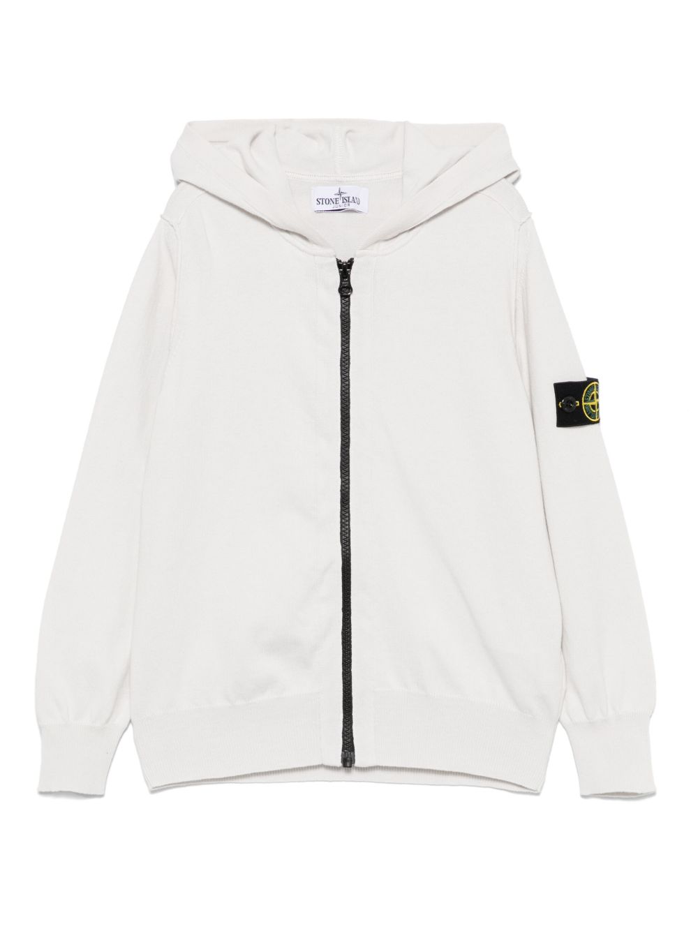 Stone Island Junior 罗盘徽章连帽衫 - 灰色