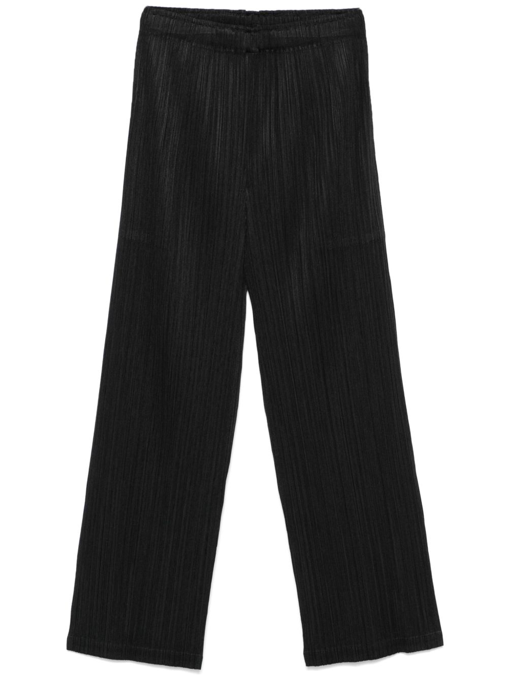 Pleats Please Issey Miyake 细褶长裤 - 黑色
