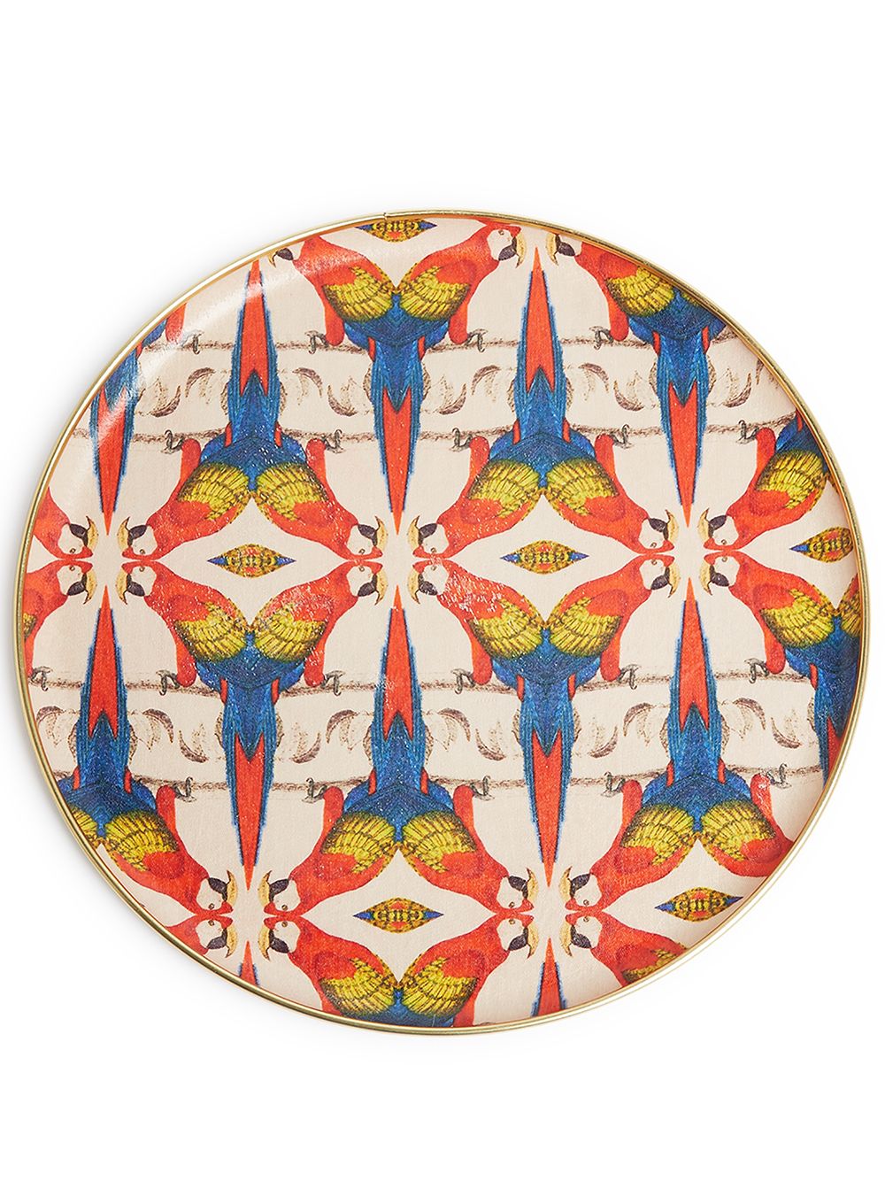 Les-Ottomans Patch NYV 圆形托盘 - 中性色