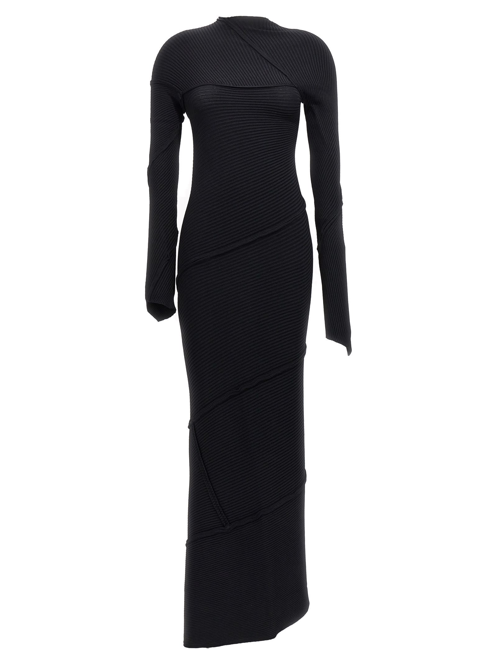 Balenciaga Spiral Knitted Dress