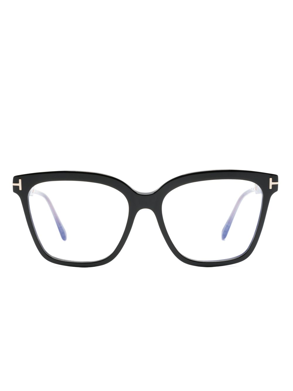 TOM FORD Eyewear 长方形镜框光学眼镜 - 黑色