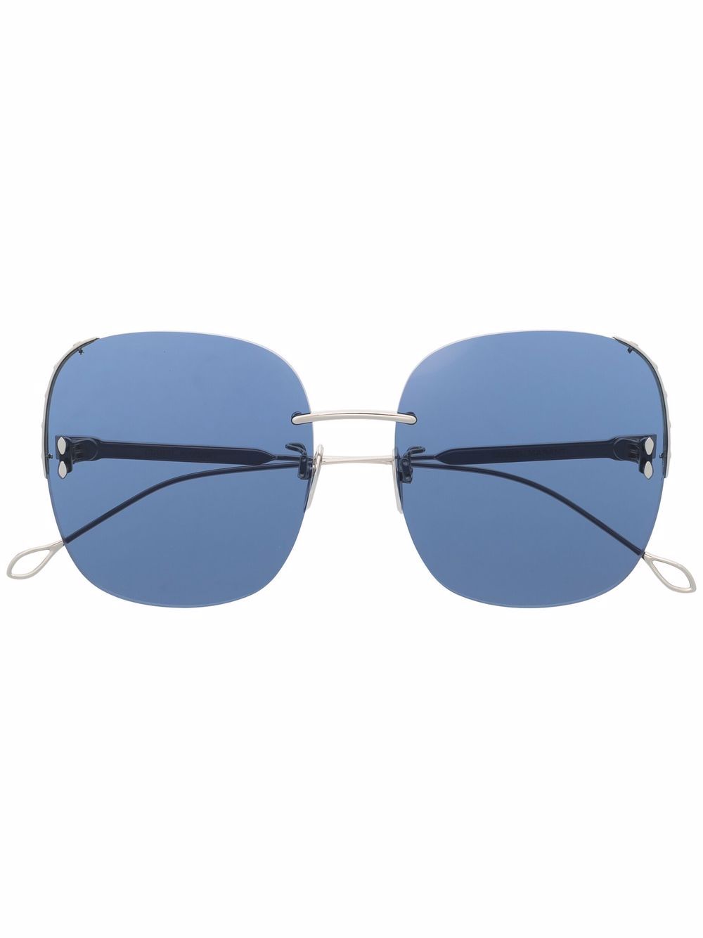 Isabel Marant Eyewear 超大框太阳眼镜 - 银色