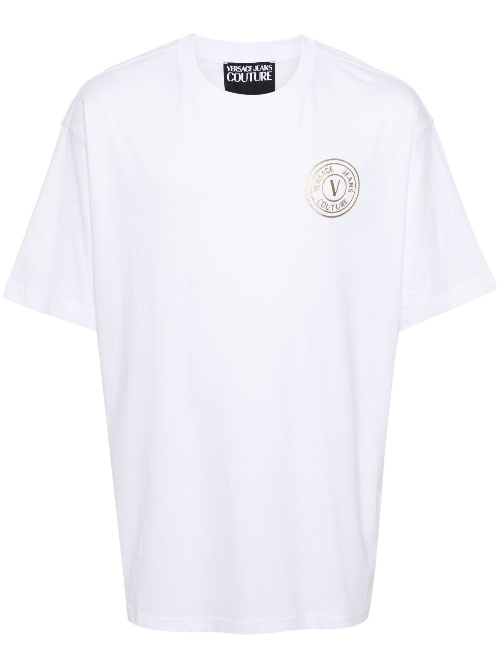 Versace Jeans Couture V-Emblem T恤 - 白色
