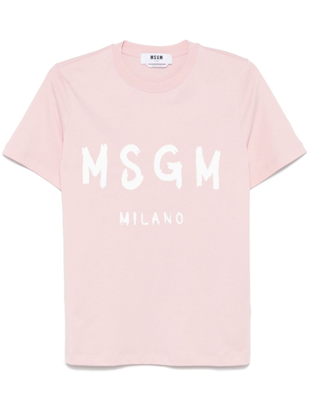 MSGM logo印花T恤 - 粉色