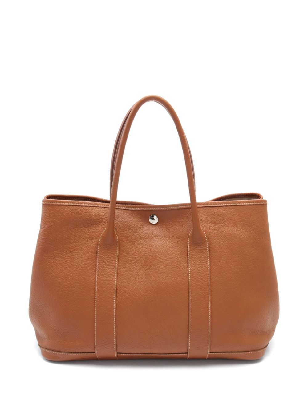 Hermès Pre-Owned Garden Party PM 手提包（2008年典藏款） - 褐色