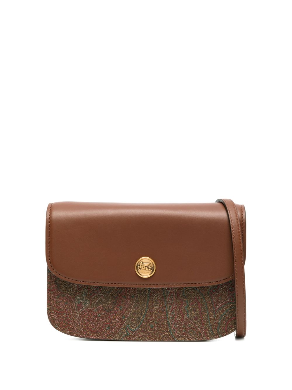 ETRO Essential 提花斜挎包 - 褐色