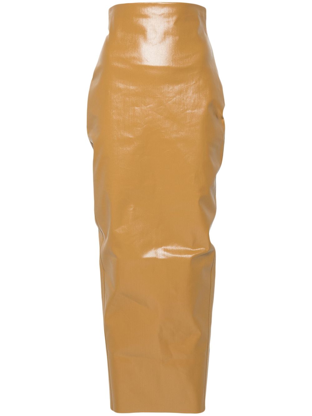 Rick Owens Pillar 超长半身裙 - 黄色