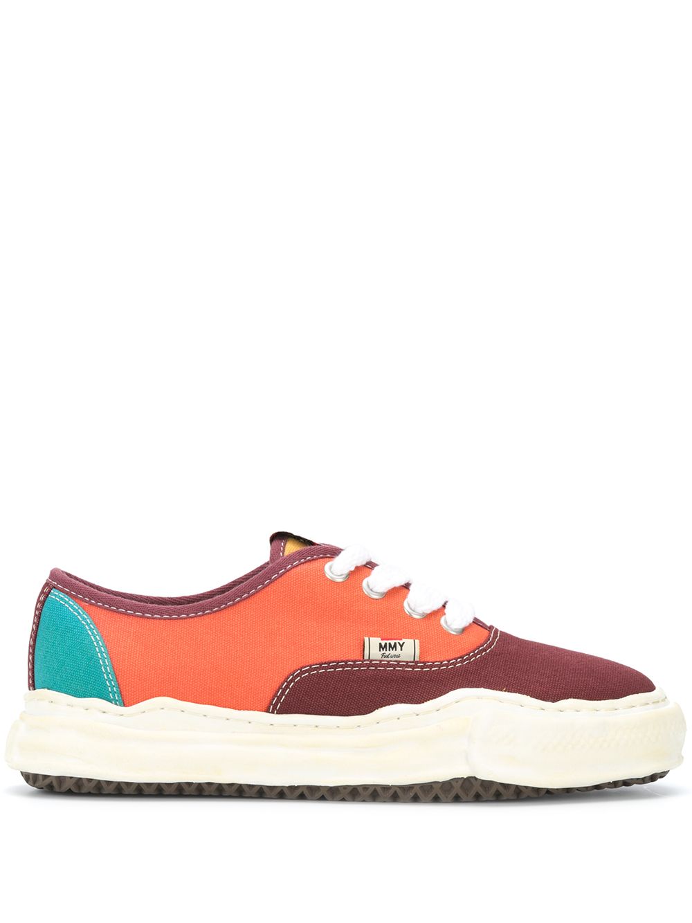 Maison MIHARA YASUHIRO Original Sole 拼色板鞋 - 橘色