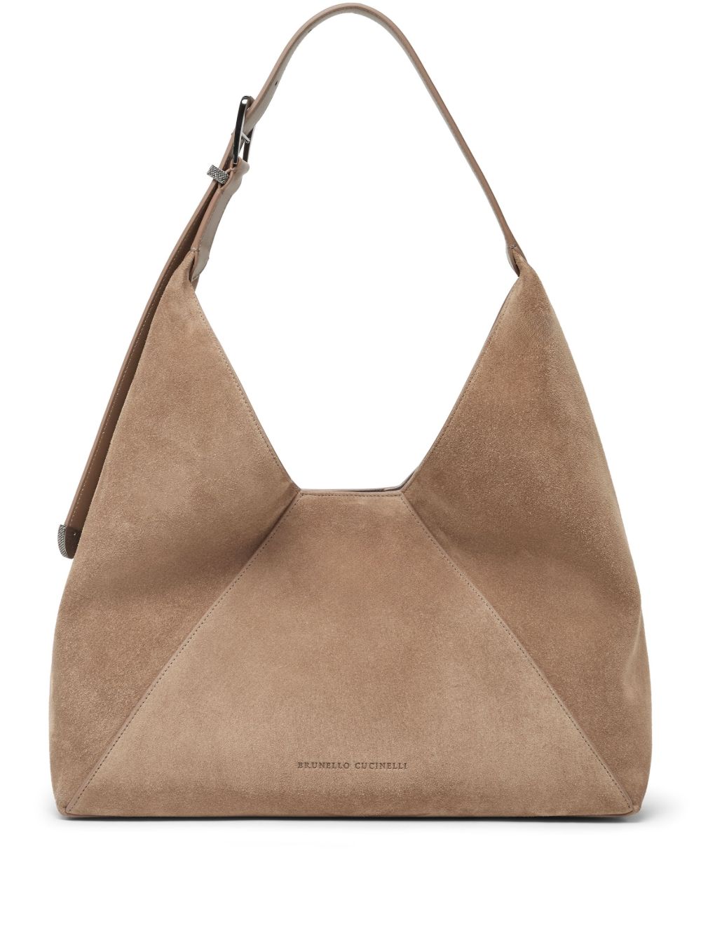 Brunello Cucinelli BC Duo 绒面皮手提包 - 中性色