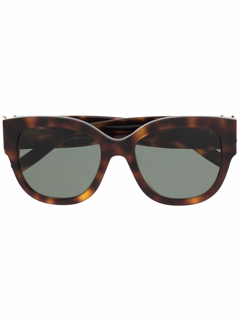 Saint Laurent Eyewear 圣罗兰眼镜系列 玳瑁纹效果有色镜片太阳眼镜 - 褐色