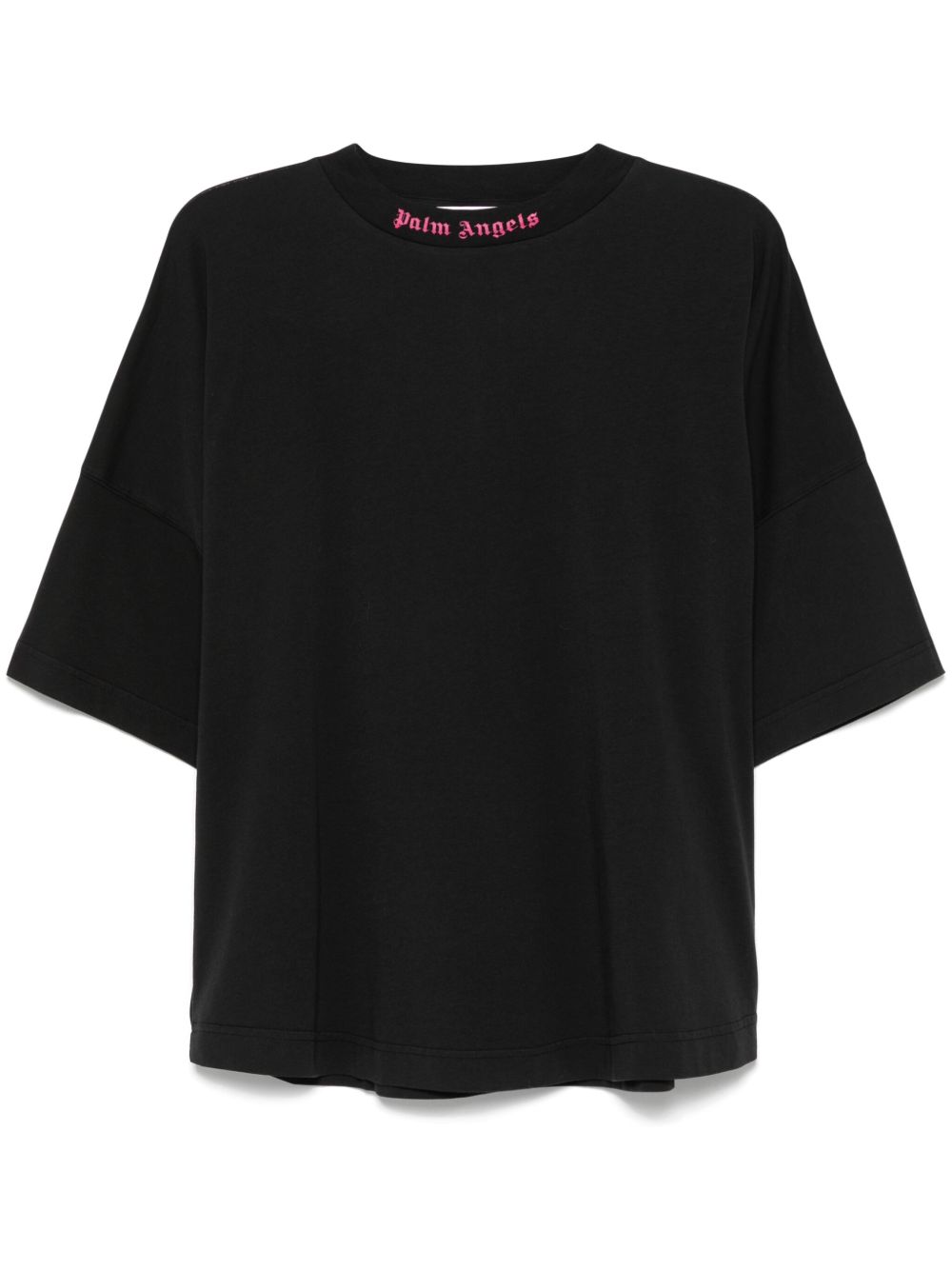 Palm Angels logo印花T恤 - 黑色