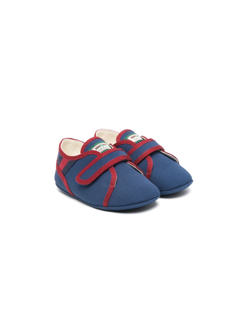 Gucci Kids Tennis 1977 帆布学步鞋 - 蓝色