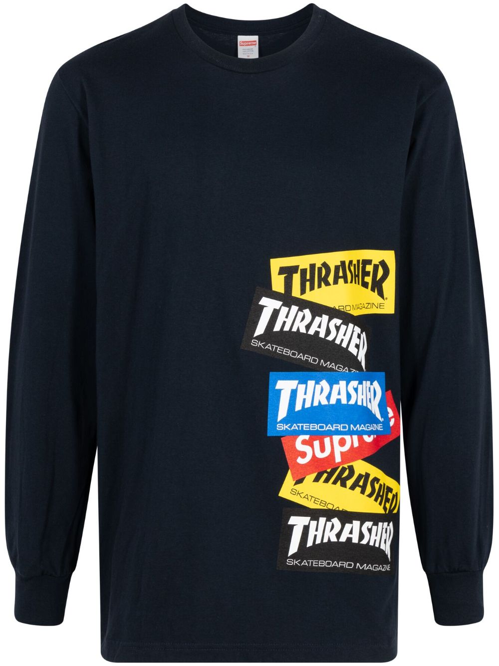 Supreme x Thrasher Multi Logo Navy 卫衣 - 黑色